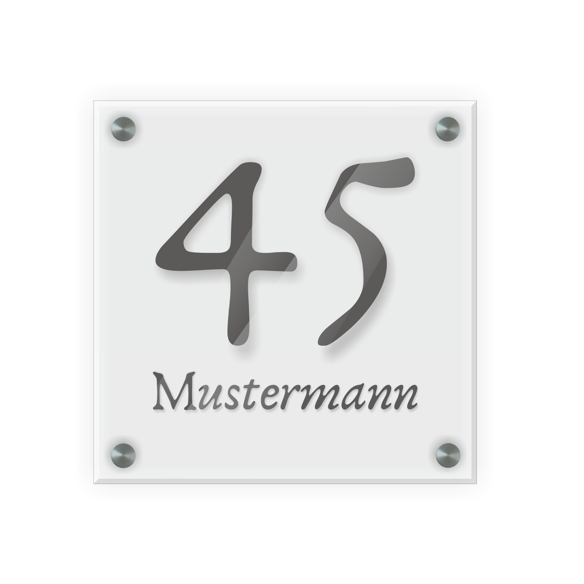 Türschild aus Acrylglas Design 1 inkl. Aluminium-Abstandshalter