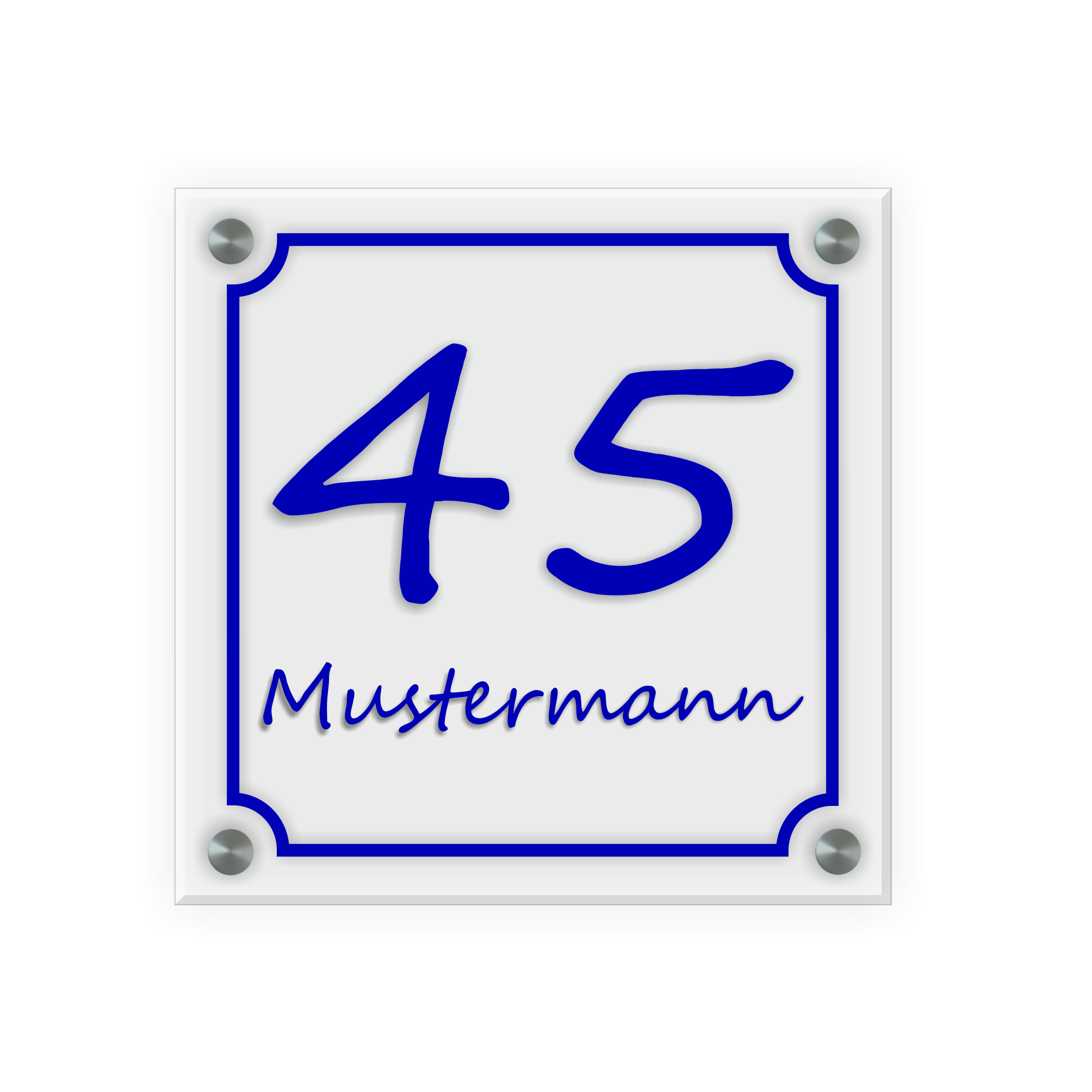 Türschild aus Acrylglas Design 5  inkl. Aluminium-Abstandshalter