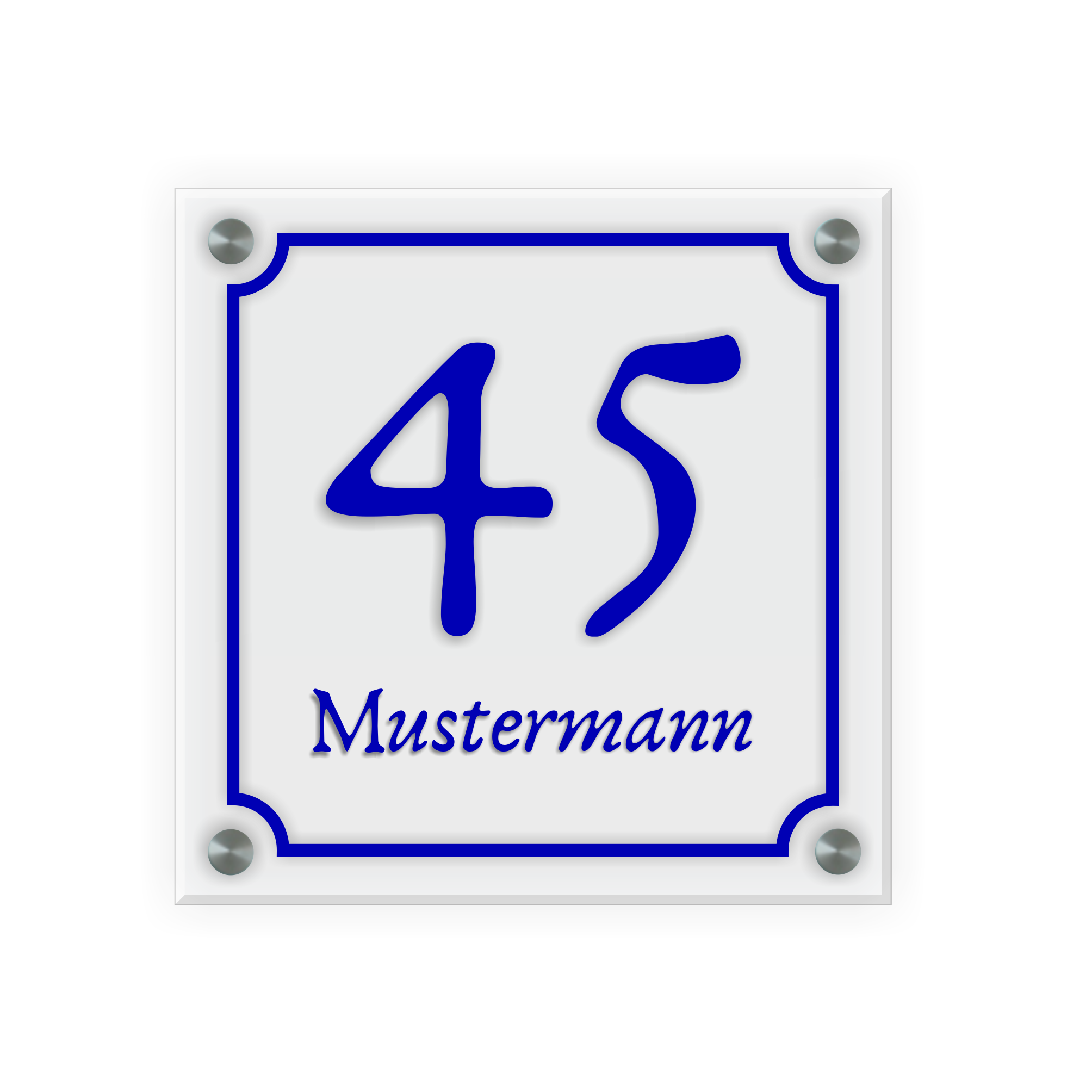 Türschild aus Acrylglas Design 5  inkl. Aluminium-Abstandshalter
