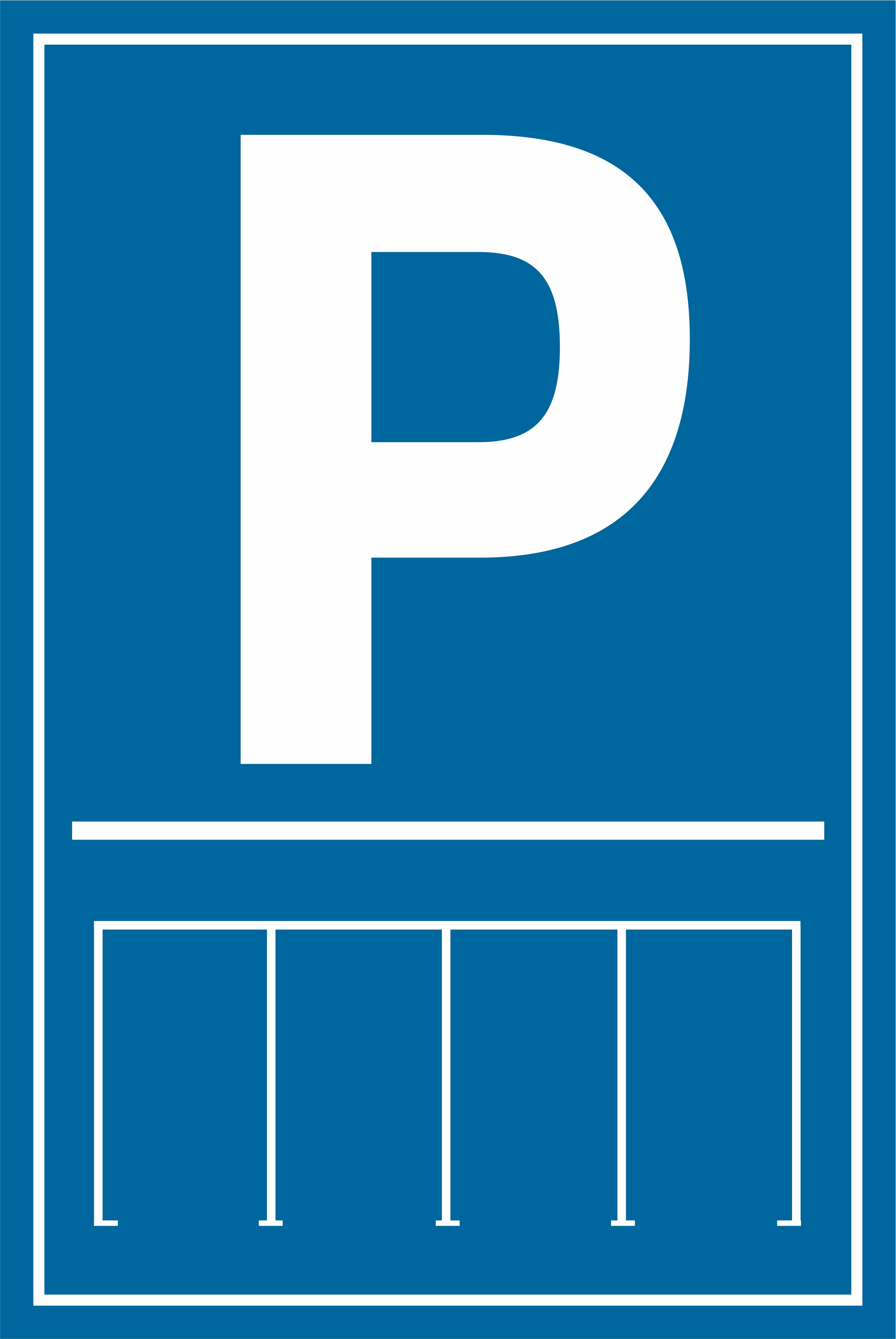 Parkplatzschild mit Kennzeichnung von Stellflächen | 30 x 20 cm | PVC oder Alu-Verbund