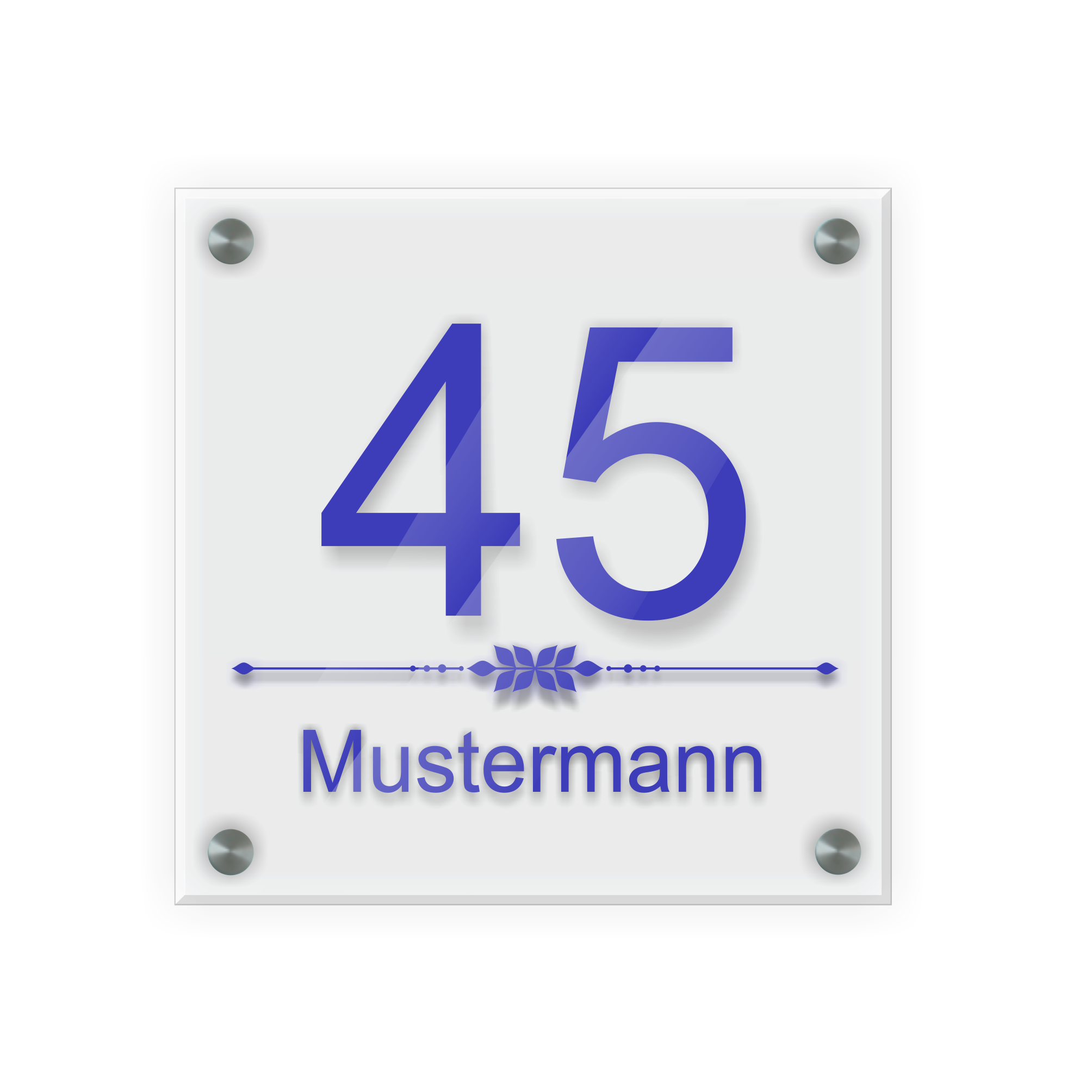 Türschild aus Acrylglas Design 4 inkl. Aluminium-Abstandshalter