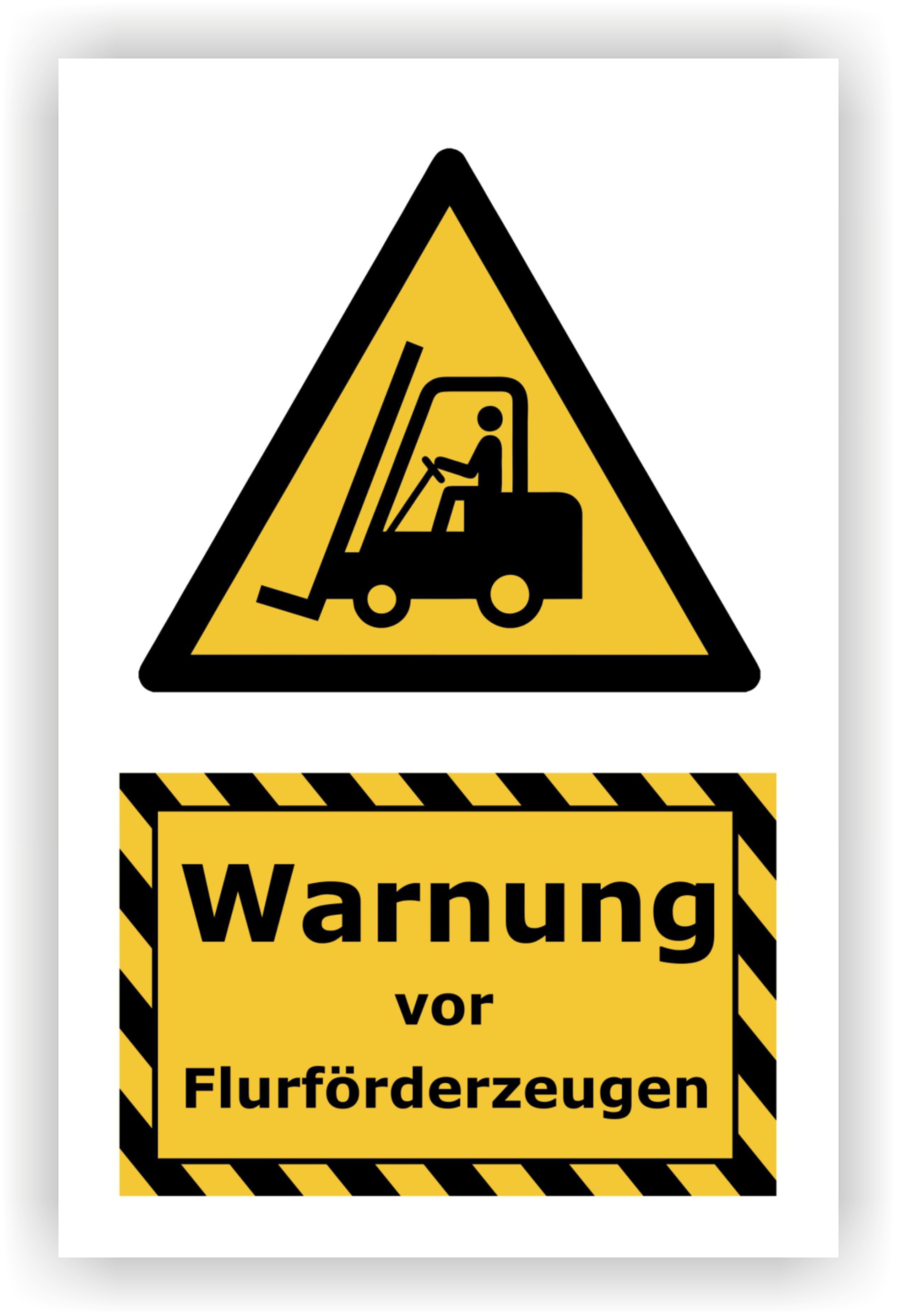 Warnung vor Flurförderzeugen - Achtung Gabelstapler Warnzeichen-Schablonen-Set | - die Dresdner Schablonenmanufaktur Warnung vor Flurförderzeugen - Achtung Gabelstapler Warnzeichen-Schablonen-Set | - die Dresdner Schablonenmanufaktur